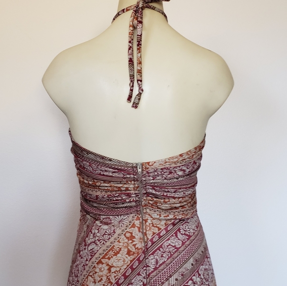 VTG 70s Halter Maxi Dress - Picture 5 of 8